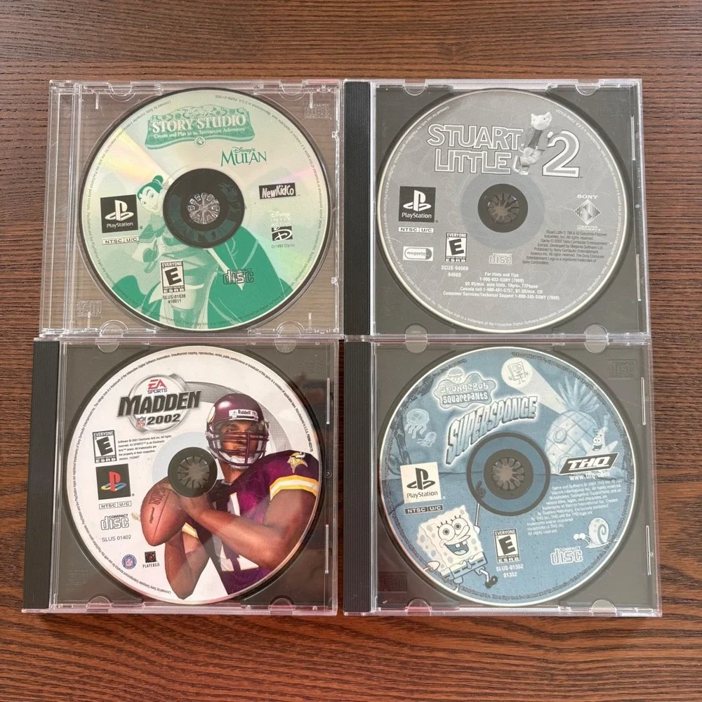 Sony PlayStation 1 PS1 Video Game Lot 12 Games Spyro Driver 2 Madden Good Bundle